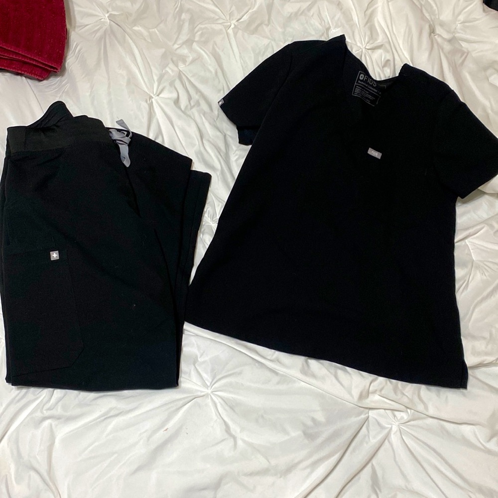 Figs black scrub set
